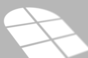 Soft window light casting geometric shadows on a clean, modern wall creating a serene, minimalist backdrop.