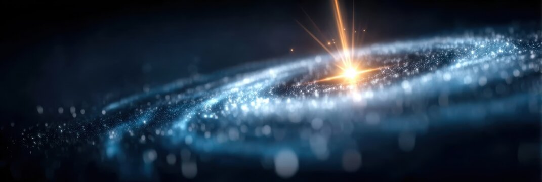 A mystical galaxy forged from tissue like nebulae, where evolution, physics, and organ structures intertwine while a satellite searches for the key solution to cosmic life