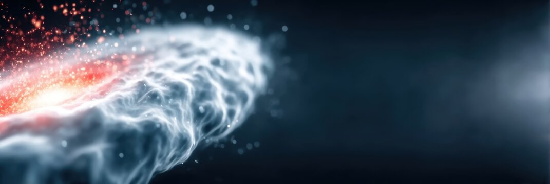 A mystical galaxy forged from tissue like nebulae, where evolution, physics, and organ structures intertwine while a satellite searches for the key solution to cosmic life