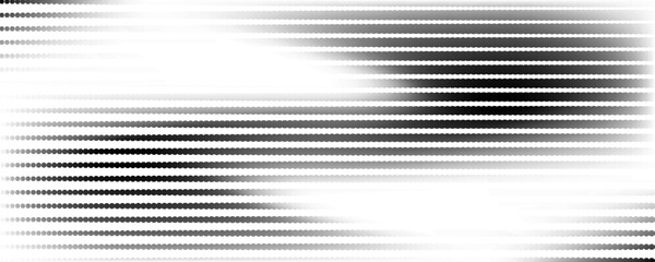 Grunge halftone gradient texture. Fading grit noise background. Sandy gritty wallpaper. Retro pixelated backdrop. Black and white anime or manga comic overlay. Vector textured graphic design