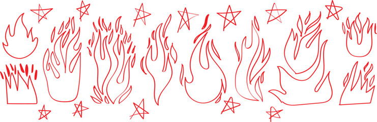 Abstract red and white pattern with geometric and organic shapes. A busy abstract artwork featuring a chaotic yet harmonious blend of red and white lines, dots, and organic forms.