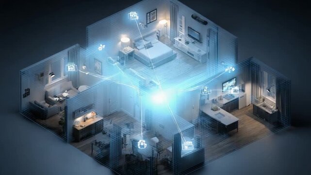 Smart Home Automation System Concept.
