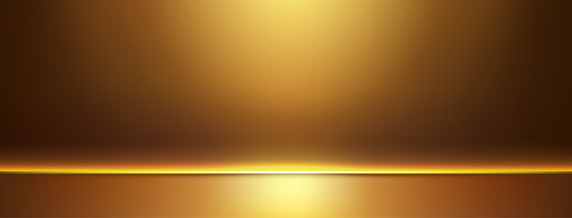 Golden brown gradient limbo background, glowing sunset reflection, elegant metallic shimmer, soft smooth mesh studio room, luxurious abstract vector wallpaper, warm light horizon