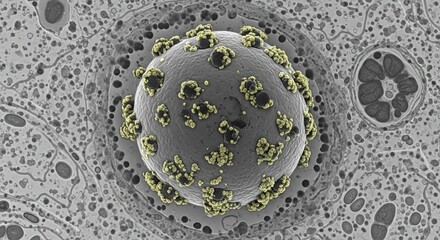 Detection of viral coat proteins using immunogold labeling