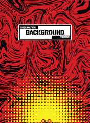 Abstract & Grunge Sports Jersey Design Vector &ndash; Seamless Pattern & Mock-up Front View