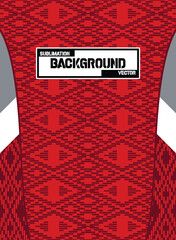 Abstract & Grunge Sports Jersey Design Vector &ndash; Seamless Pattern & Mock-up Front View