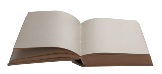Blank Open Book for Creative Projects