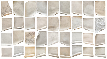 Vintage Roll Papers Set for Creative Projects