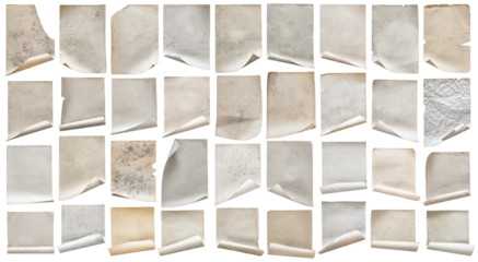 Vintage Roll Papers Set for Creative Projects