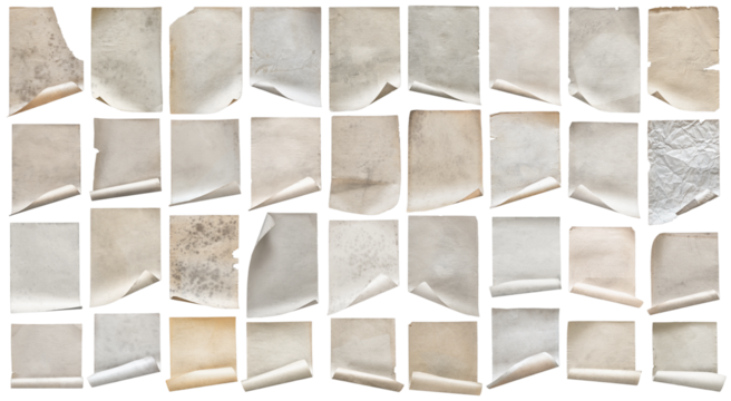 Vintage Roll Papers Set for Creative Projects