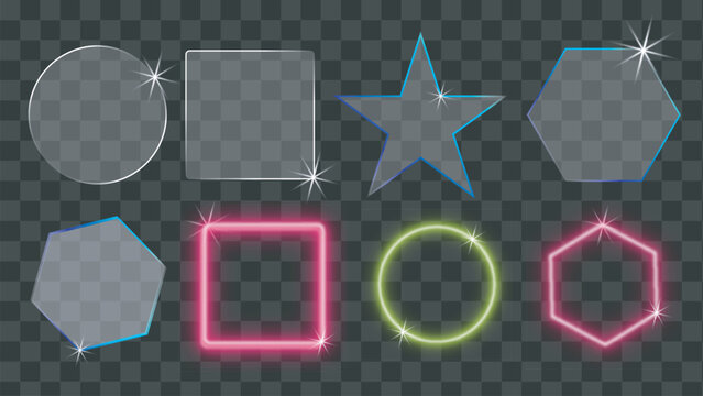 Start light effect and nion color light effect vector illustration of an abstract background