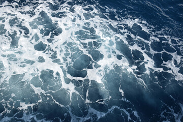 The beach foam in the sea is pure like silk