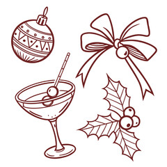 vector illustration of a cocktail