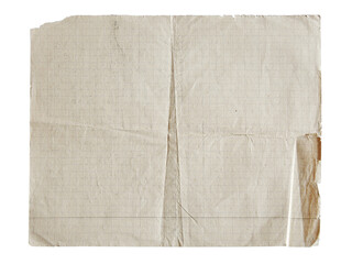 Vintage Aged Paper with Grid Pattern Background