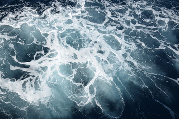 The beach foam in the sea is pure like silk