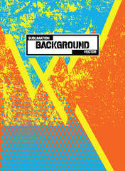 Abstract & Grunge Sports Jersey Design Vector &ndash; Seamless Pattern & Mock-up Front View