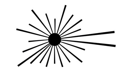 Radial Burst - A Concentric Explosion of Lines from a Central Point.