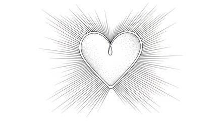 Radiant Heart - A Symbol of Love and Hope.