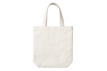 White canvas tote bag mockup, blank template for design, promoting sustainable and eco-friendly shopping