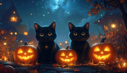 ハロウィンの猫