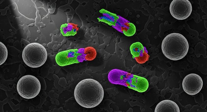 Visualization of defective interfering virus particles
