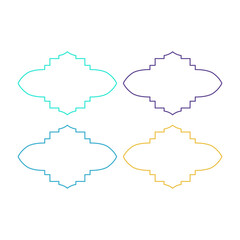 Fototapeta premium Wedding Stylish Romance Ornamental Tags Collection 