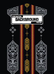 Abstract & Grunge Sports Jersey Design Vector &ndash; Seamless Pattern & Mock-up Front View