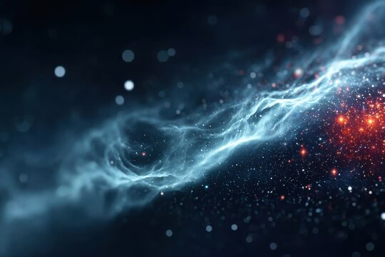 Tissue samples react under quantum fields while nebula clouds drift across the galaxy, their orbit influencing natural efficiency and cosmic balance