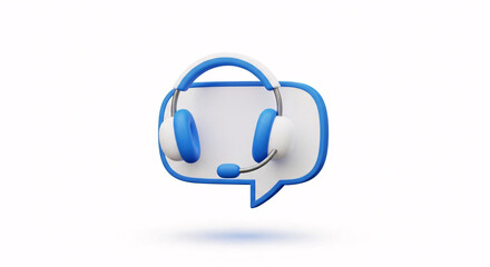 Customer Support Headset Bubble