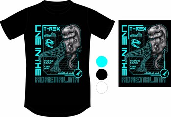  Dinosaur Theme T-shirt ou Dino T-shirt