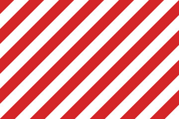 Seamless striped candy cane pattern for Christmas or New Year decoration. Red and white diagonal stripes background. Christmas gift wrapping paper. Winter holiday gift wrapping paper.