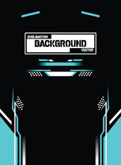 Abstract & Grunge Sports Jersey Design Vector &ndash; Seamless Pattern & Mock-up Front View