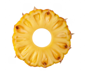 Pineapple Slice Ring isolated on a transparent background 1
