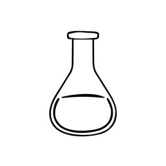 Health & Medical &ndash; Thick Outline BW &ndash; flask outline