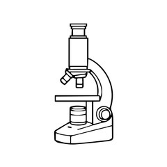 Health & Medical &ndash; Thick Outline BW &ndash; microscope minimal