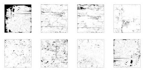 Grunge Urban Backgrounds set.Texture Vector.Dust Overlay Distress Grain ,Simply Place illustration over any Object to Create grungy Effect, dirty, texture for your design.