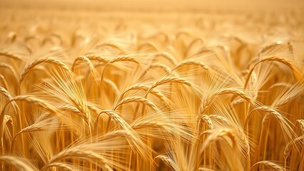 undulating. A field of ripe wheat ears swaying in the summer wind, forming golden curves. travel magazines, destination branding, designed for travel destination branding, used by interior designers.