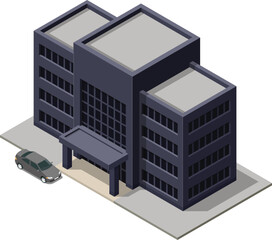 Isometric general office building