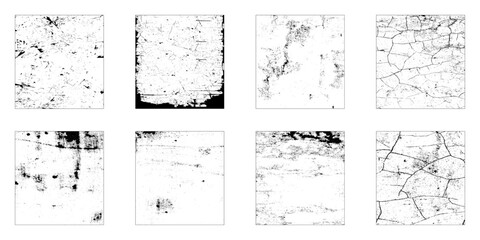 Grunge Urban Backgrounds set.Texture Vector.Dust Overlay Distress Grain ,Simply Place illustration over any Object to Create grungy Effect, dirty, texture for your design.