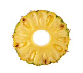 Pineapple Slice Ring isolated on a transparent background