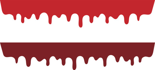 血の境界線のイラスト素材