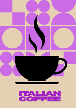 POSTER BAUHAUS TAZZINA CAFFE ITALIANA - 1
