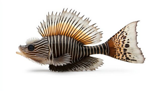 Realistic Featherback Fish Portrait