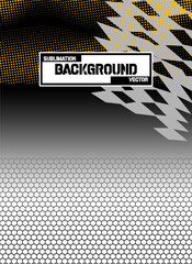 Abstract & Grunge Sports Jersey Design Vector &ndash; Seamless Pattern & Mock-up Front View