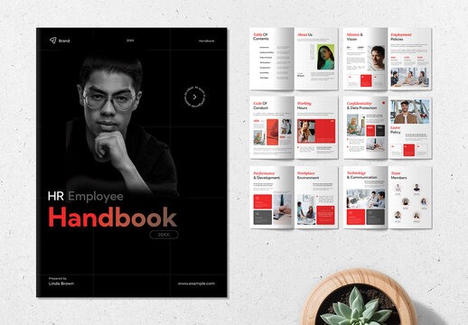 Modern and Professional Corporate HR Employee Handbook Manual Template