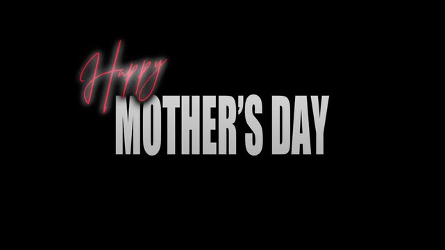 HAPPY MOTHER'S DAY TITLE WITH CINEMATIC ANIMATION