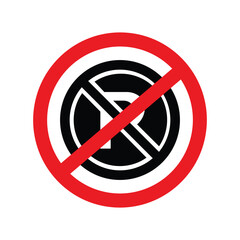 No parking sign, a traffic symbol indicating that parking is prohibited in this area