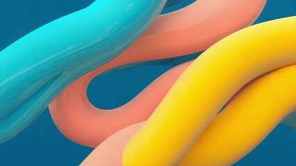 Fluid shapes in vibrant colors intertwine, creating a dynamic visual experience with smooth transitions and rich textures, capturing movement and energy - Powered by Adobe