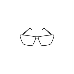 Modern sunglass icon for web and print design applications