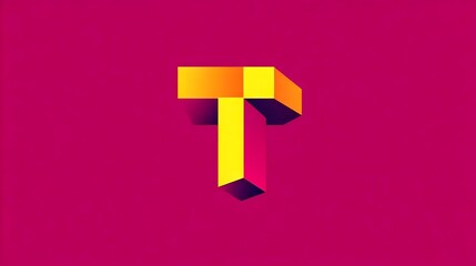 Modern sleek logotype using the letters T and I . Logo İT, T . Concept:  technology and innovation, energy, progress, creativity, forward-thinking design.